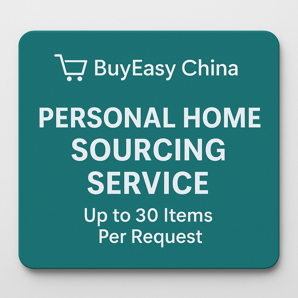Personal Home Sourcing Service – Up to 30 Items Per Request