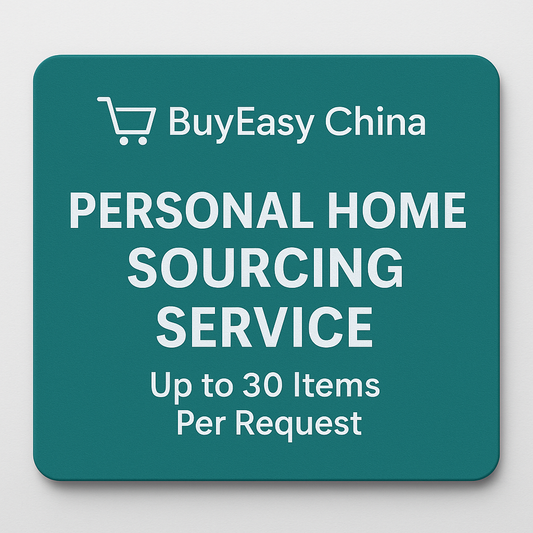 Personal Home Sourcing Service – Up to 30 Items Per Request